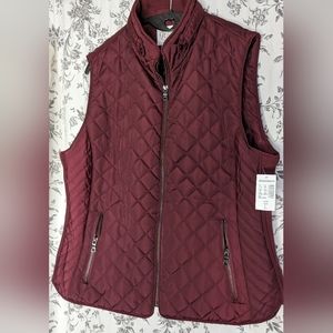 NWT Dressbarn Weather proof Quilted Vest